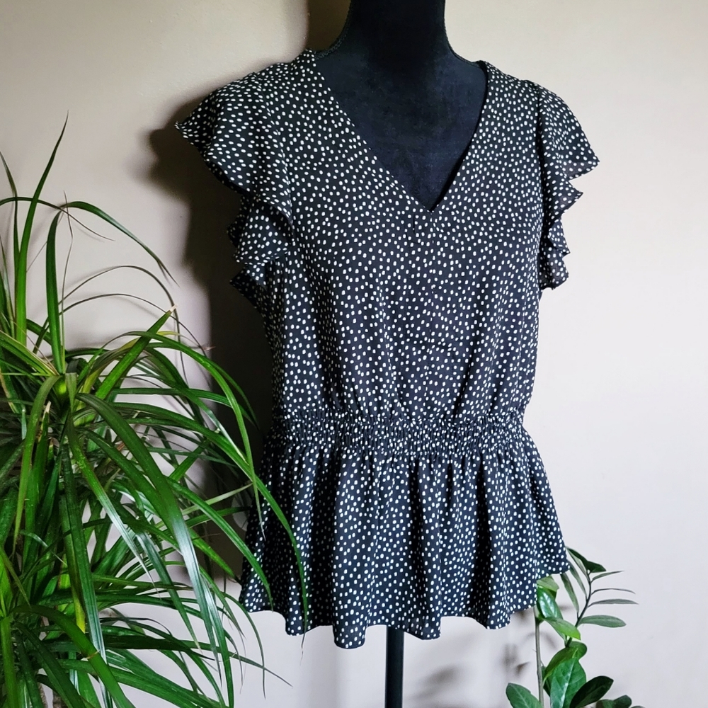 New Banana Republic polka dot shirt